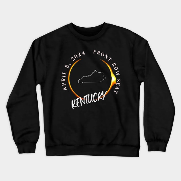 2024 Kentucky Eclipse Front Row Seat To Total Darkness Crewneck Sweatshirt by SmoothVez Designs